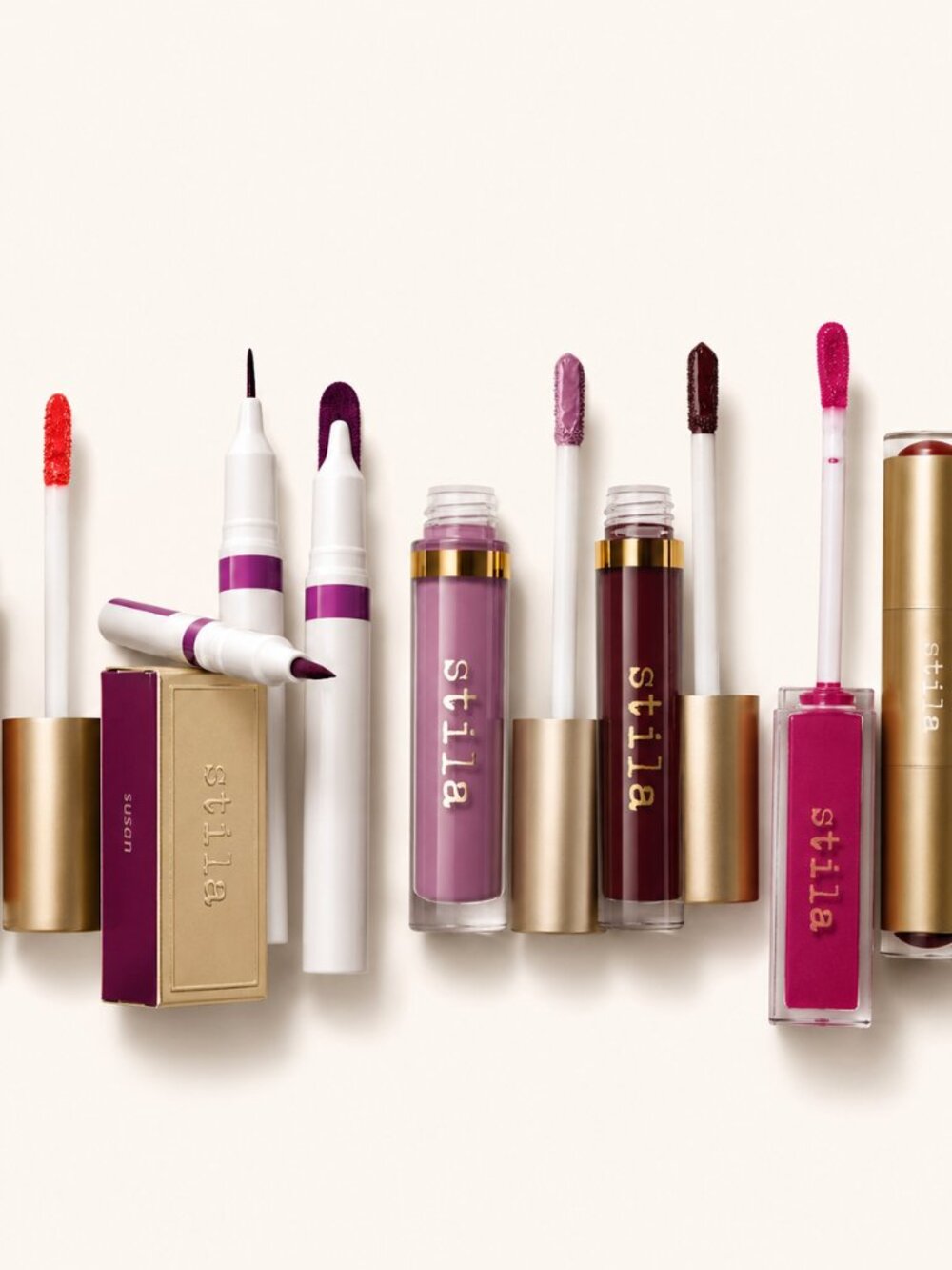 Stila 6-Piece Lip Bundle NWT — Gloss, Stain, Vinyl & More